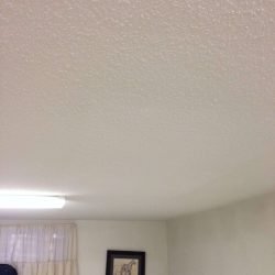 basement ceiling repaired and painted