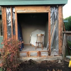 rotted wall studs needing repair