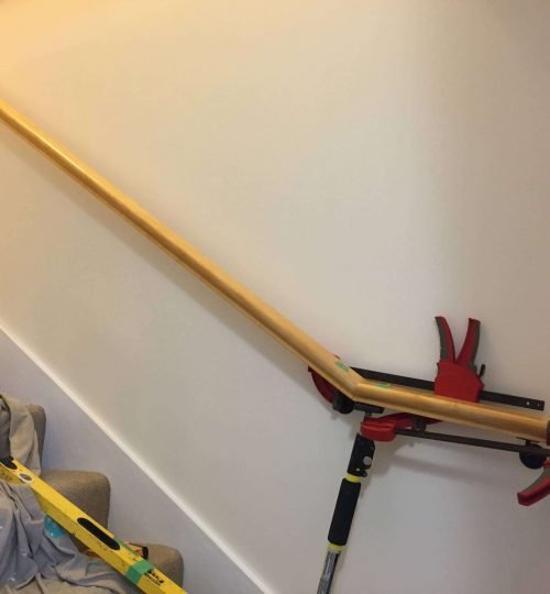 New Railing Being Installed